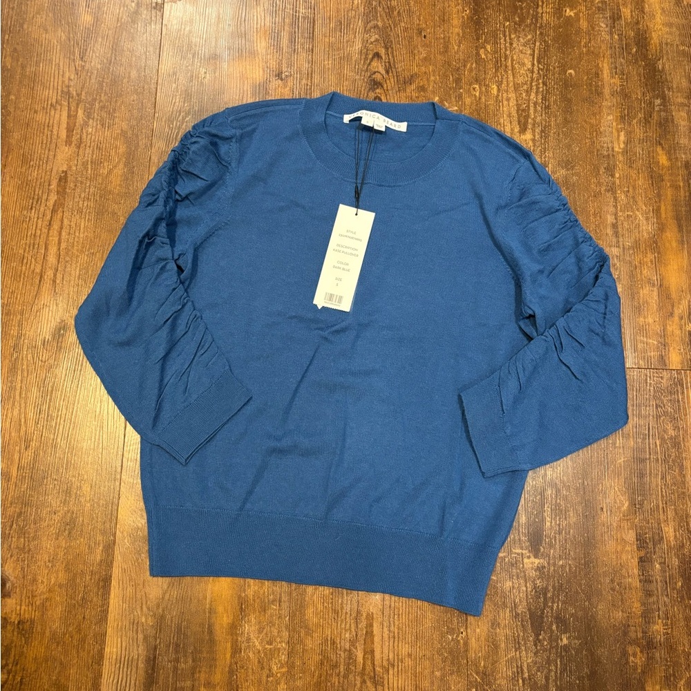 Veronica Beard Blue Crew Neck Sweater